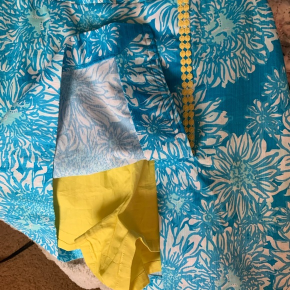Lilly Pulitzer Jesse  Ariel Blue Lion in The Sun Jesse Romper or skort size 0 - Picture 4 of 4